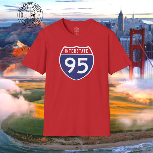 Signs of Wanderlust, Interstate 95, USA T-Shirt
