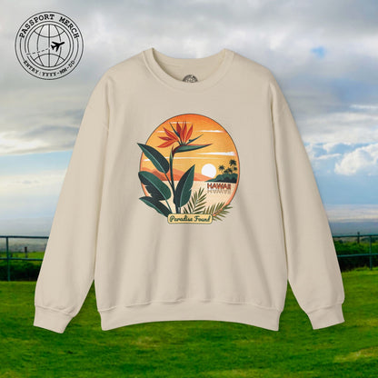 Retro (Bird of) Paradise Found, Hawaii Crewneck