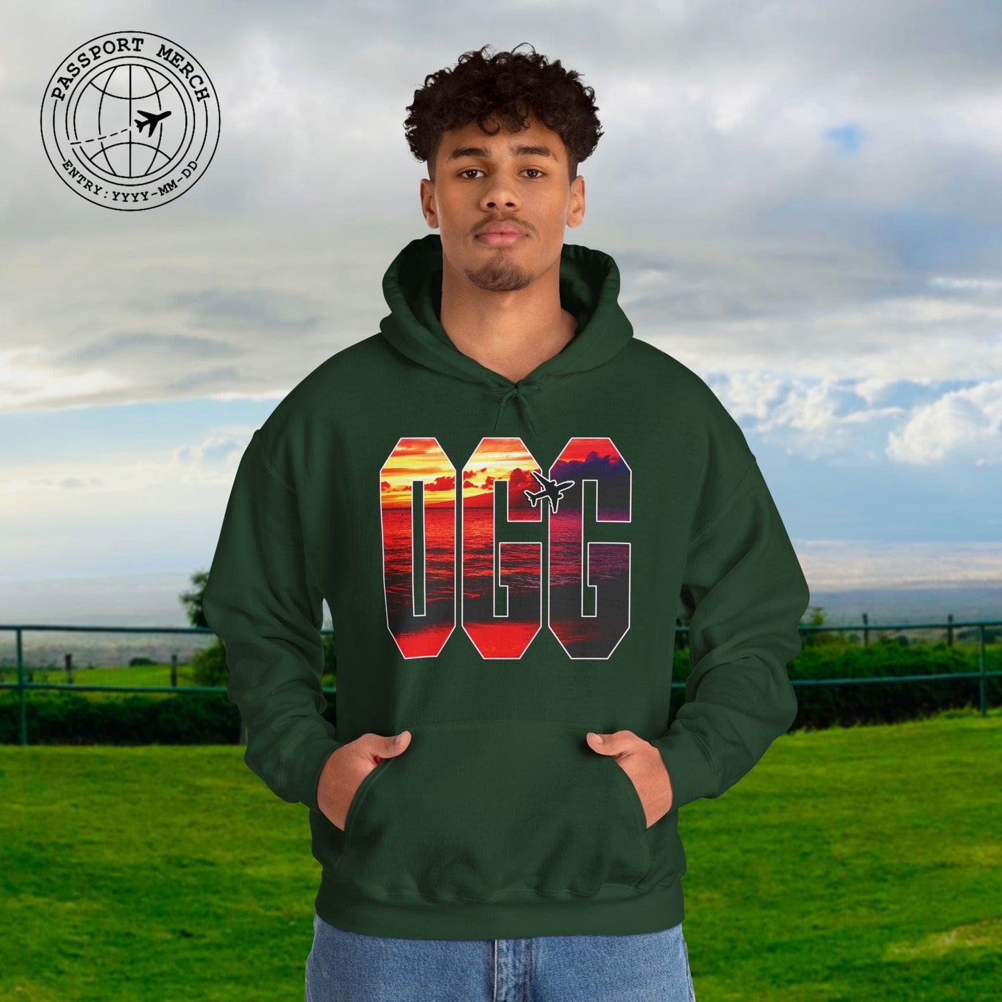 Airport Window Kahului Maui Hawaii OGG Hoodie