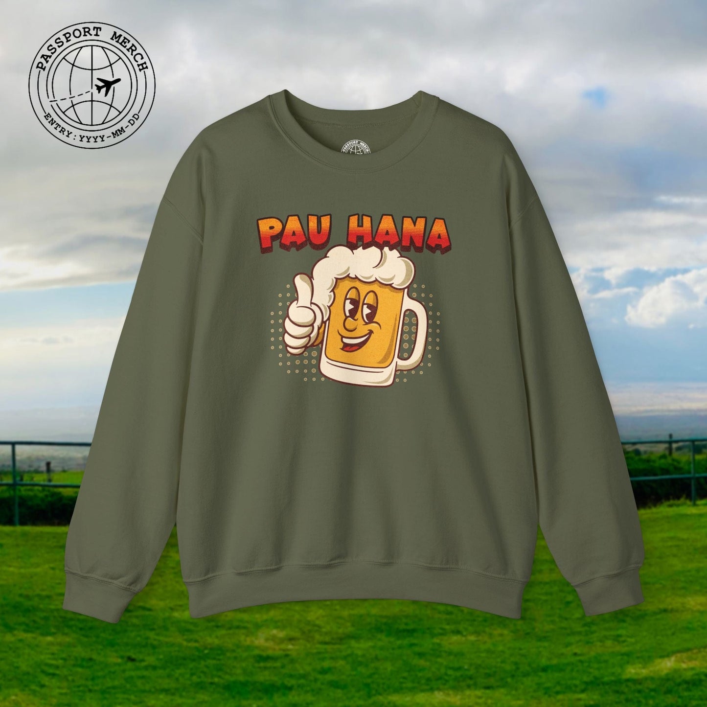Pau Hana Beer, Hawaii Crewneck