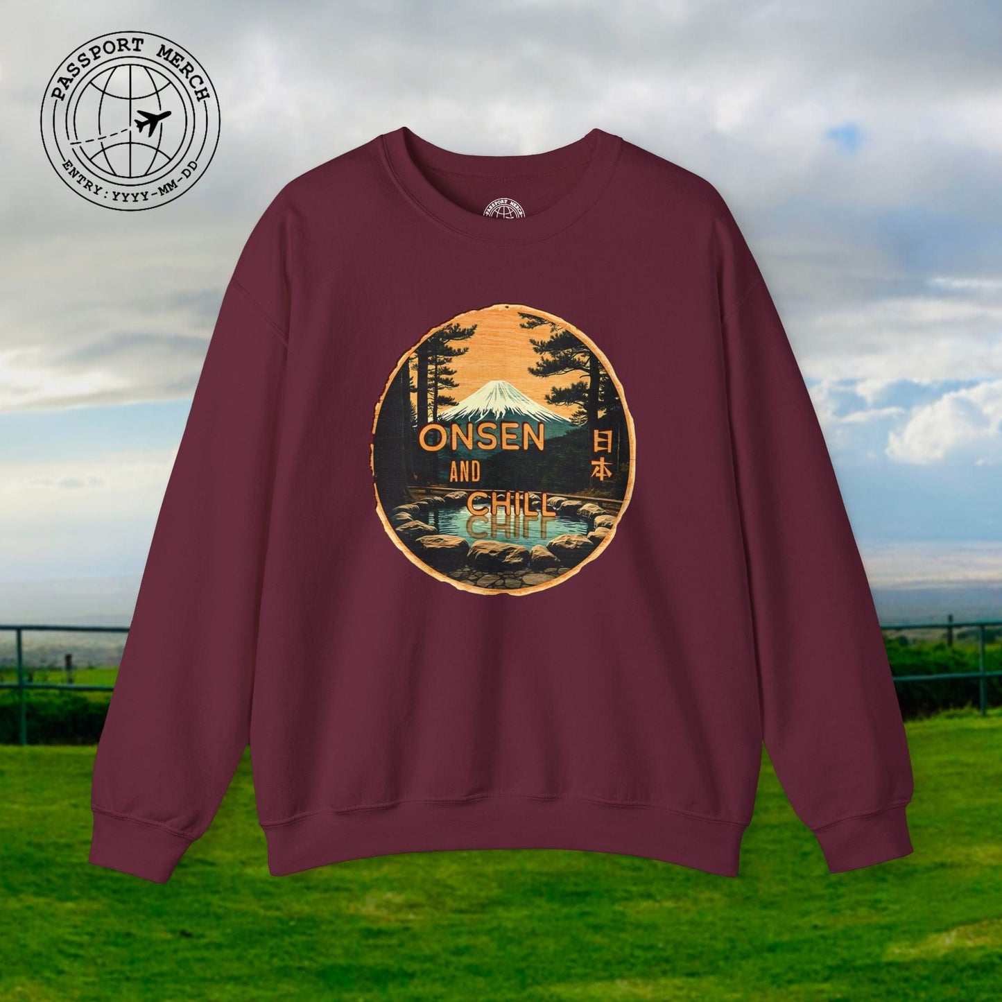 Onsen and Chill, Japan Crewneck