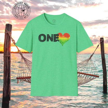 One Heart, Jamaican Reggae T-Shirt