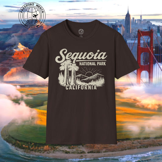 Sequoia National Park Vintage Monochrome, California T-Shirt