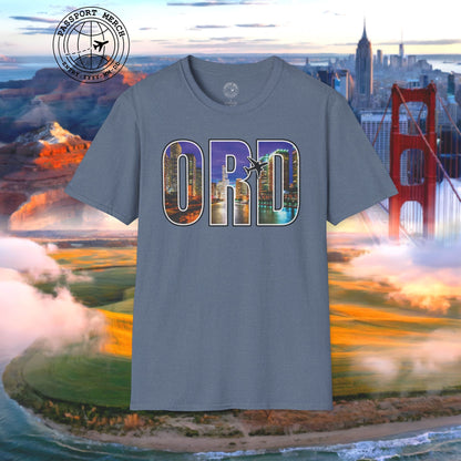 Airport Window Chicago Illinois ORD T-Shirt