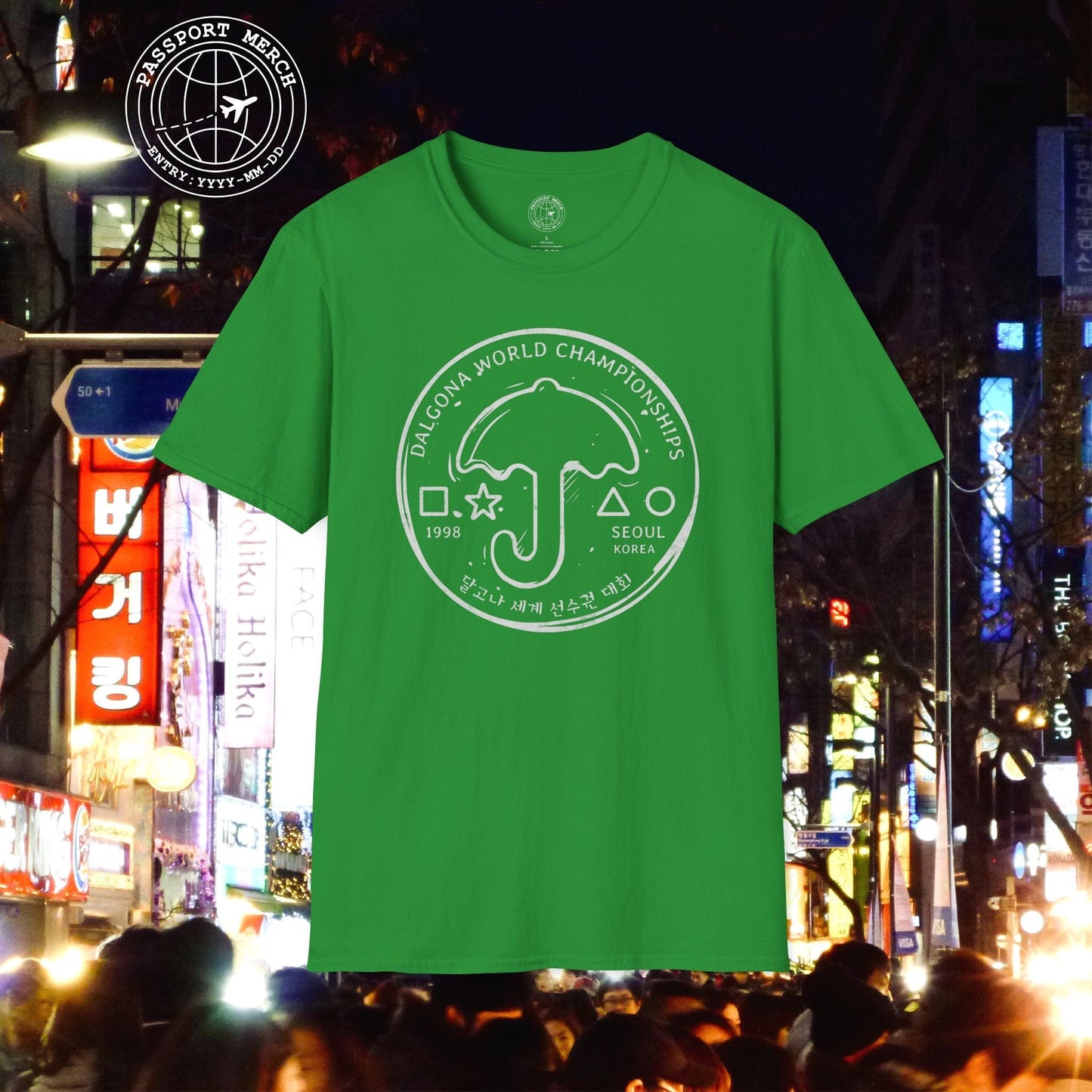 Vintage Dalgona World Championships, Seoul, South Korea T-Shirt