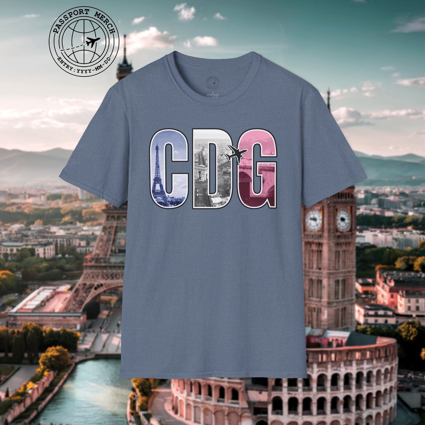 Airport Window Paris France CDG T-Shirt