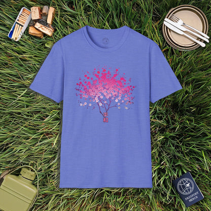 Cherry Blossoms Growing from Peace Japan T-Shirt