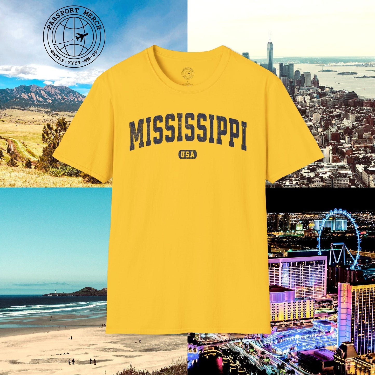 Classic Athletic, Mississippi (50 States Edition) T-Shirt