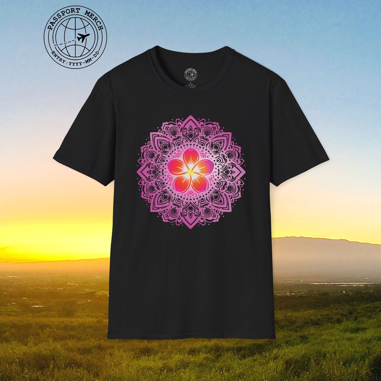 Hawaiian Plumeria Mandala T-Shirt