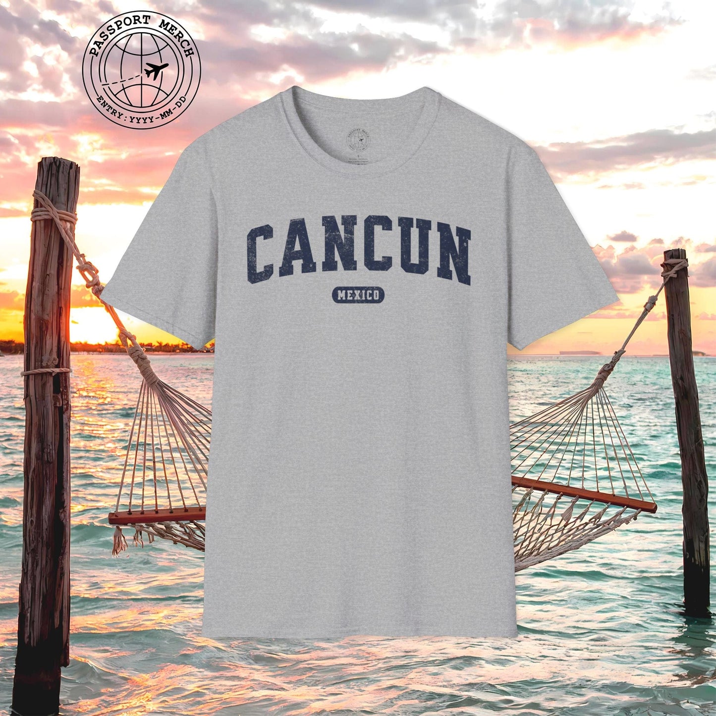Classic Athletic (Bucket List Edition), Cancun, Mexico T-Shirt