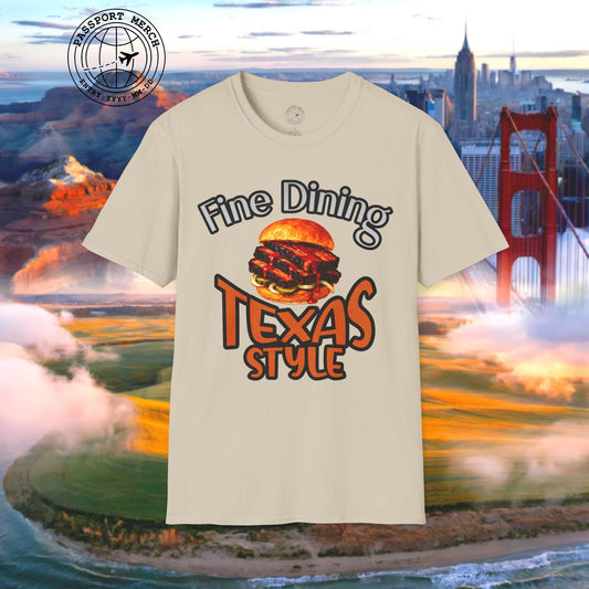 BBQ Brisket Fine Dining Texas Style T-Shirt
