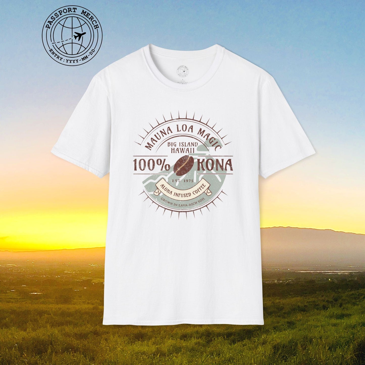 Mauna Loa Magic Kona Coffee Hawaii T-Shirt