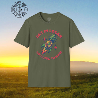Pineapple Rocket Ship to Maui, Hawaii T-Shirt