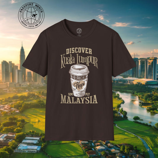Discover Kuala Lumpur, Drink Kopi Malaysia T-Shirt