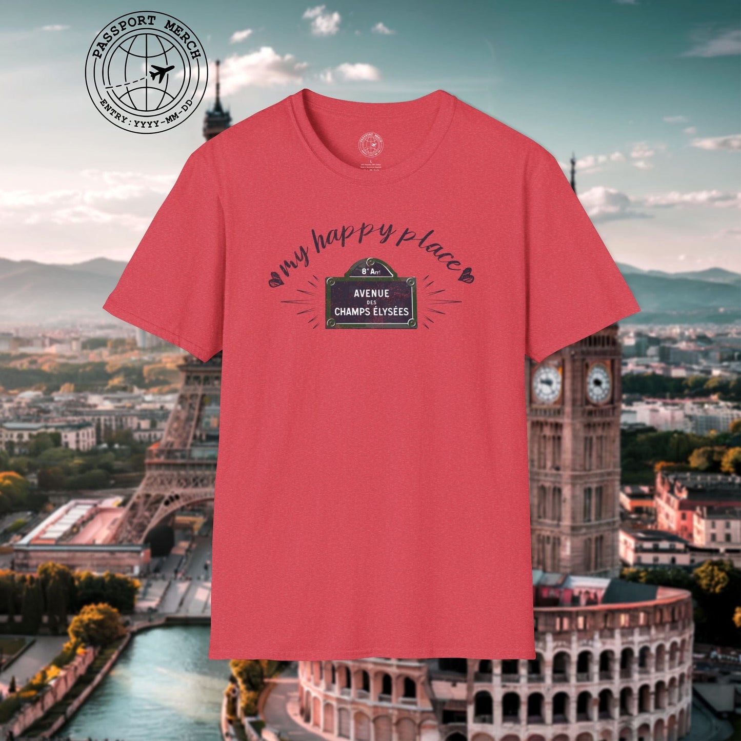 Signs of Wanderlust, Avenue des Champs-Élysées, Paris, France T-Shirt