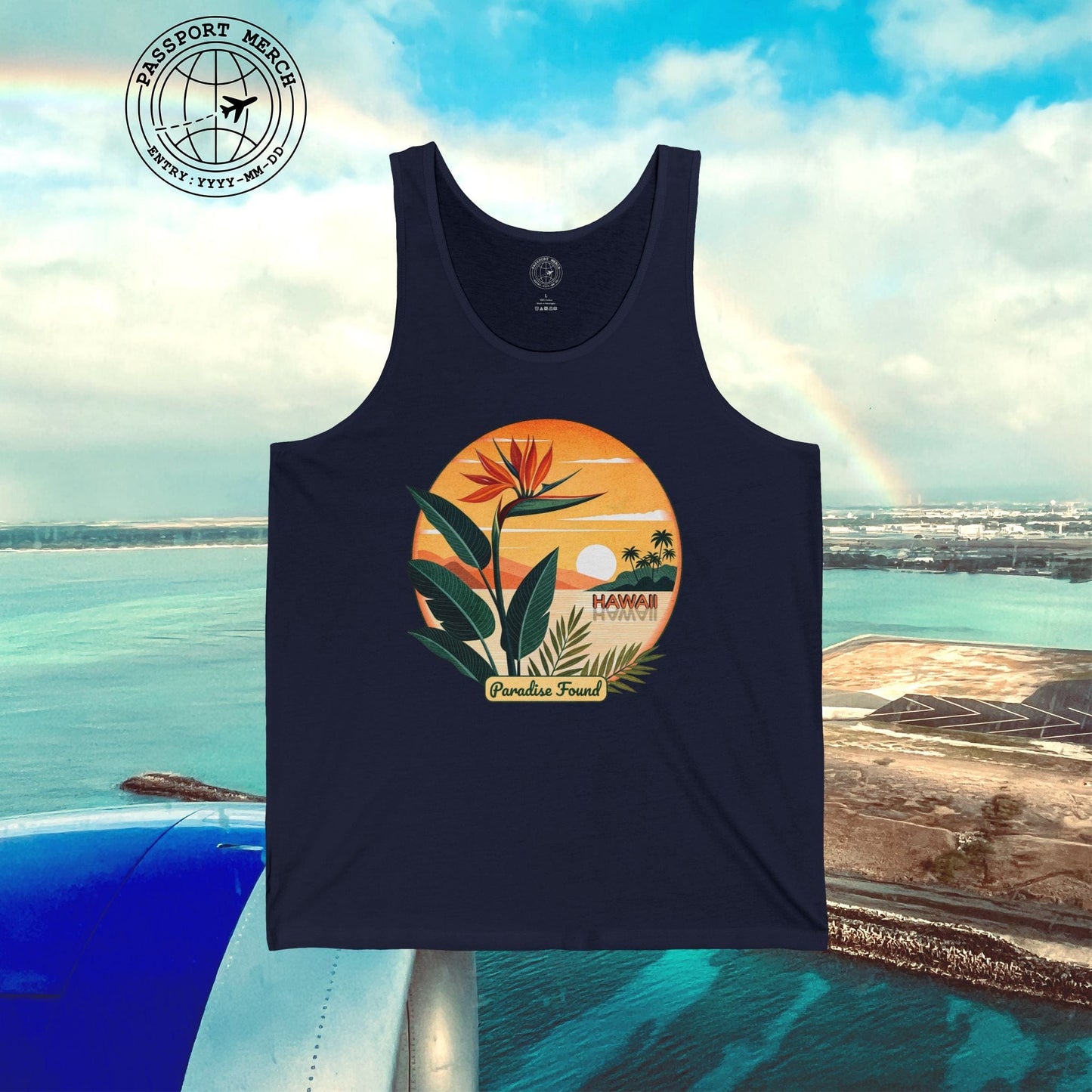 Retro (Bird of) Paradise Found, Hawaii Tank Top