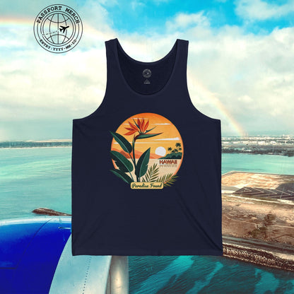 Retro (Bird of) Paradise Found, Hawaii Tank Top