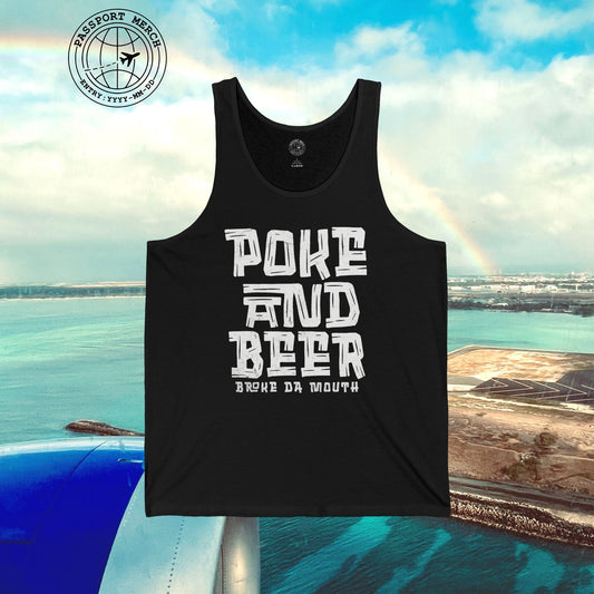 Poke and Beer, Hawaii Tank Top