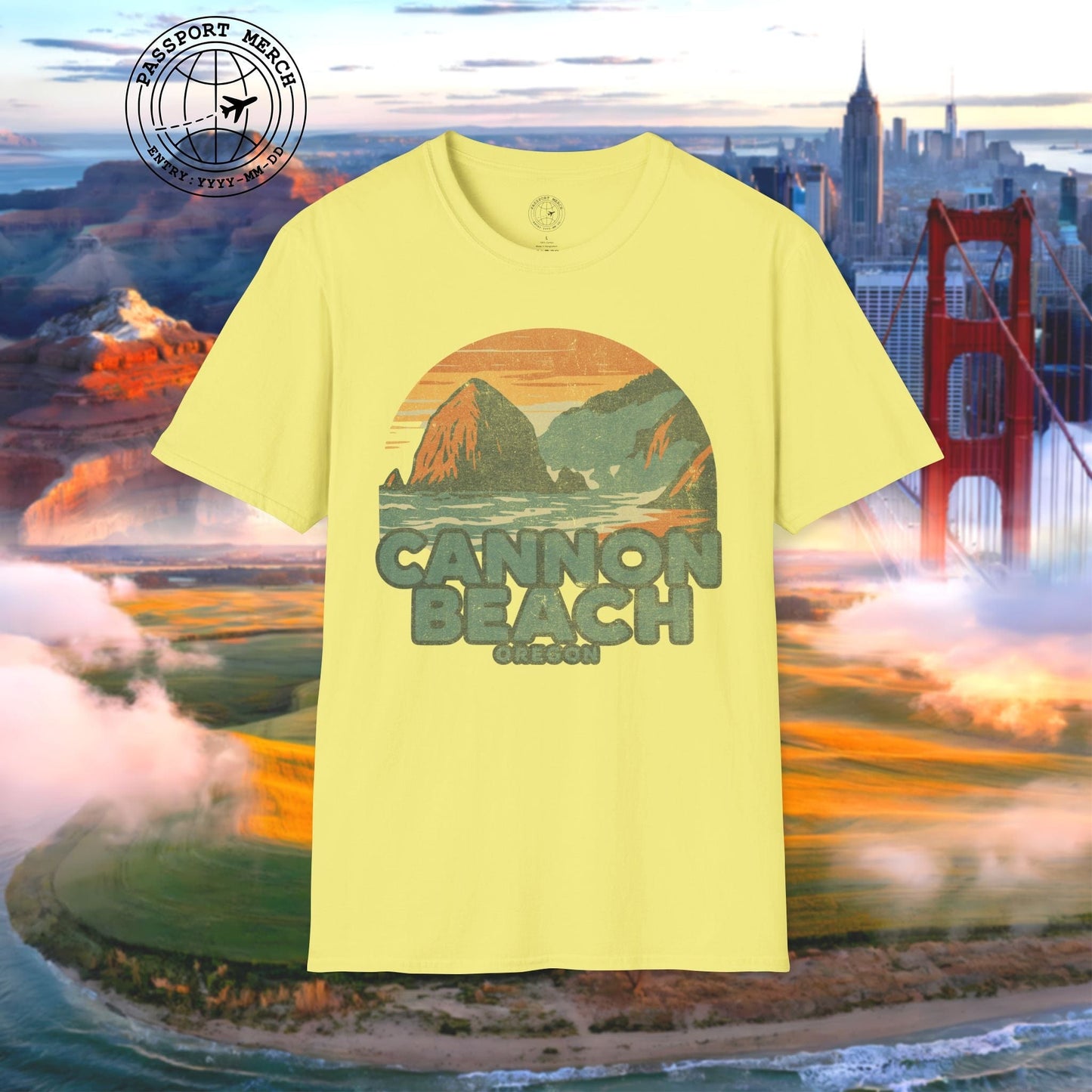 Cannon Beach, Oregon - 80's Vintage T-Shirt
