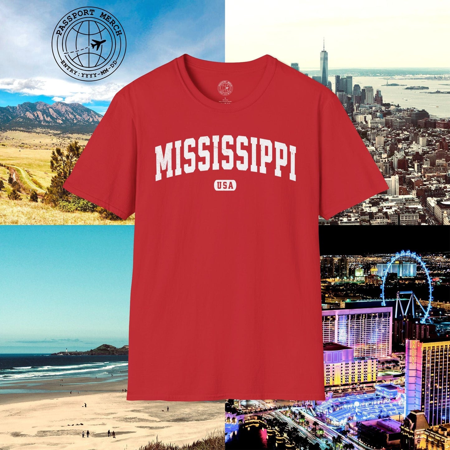 Classic Athletic, Mississippi (50 States Edition) T-Shirt