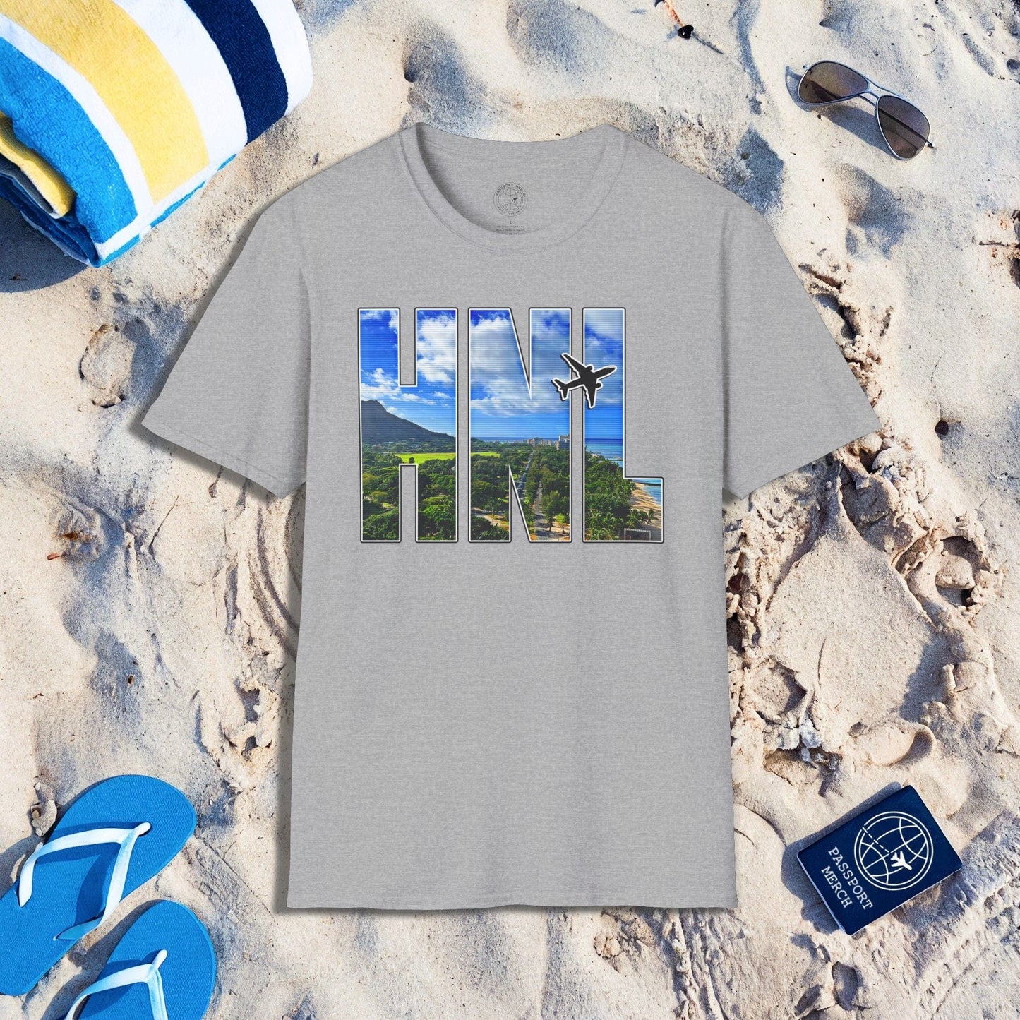 Airport Window ✈️ Honolulu Oahu Hawaii HNL T-Shirt