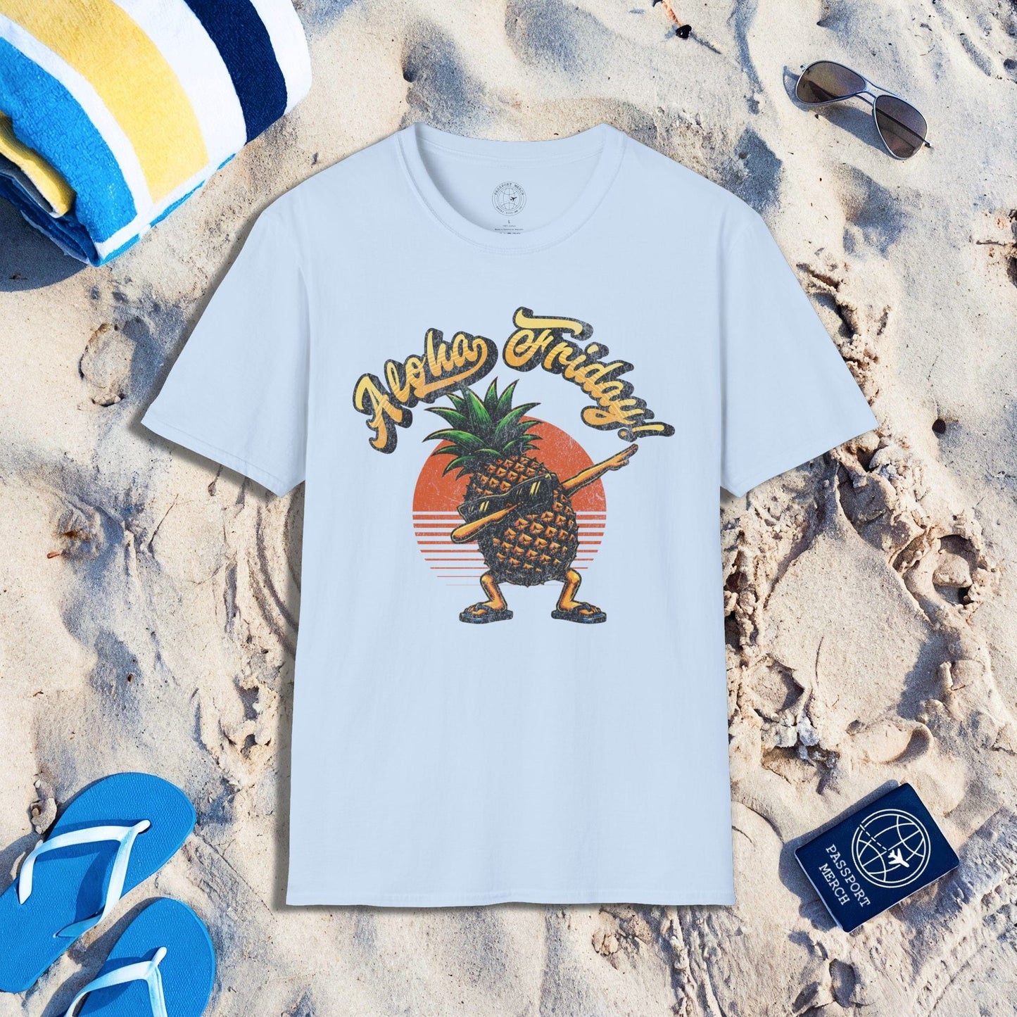 Aloha Friday Dabbing Pineapple Hawaii T-Shirt