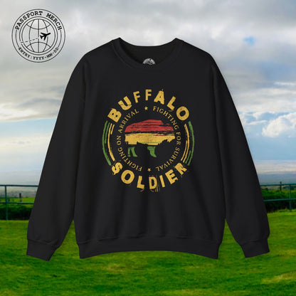 Vintage Buffalo Soldier, Jamaica Crewneck
