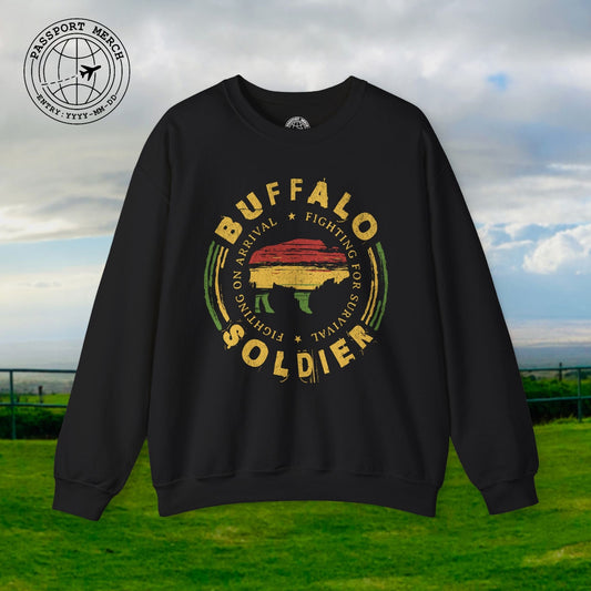 Vintage Buffalo Soldier, Jamaica Crewneck