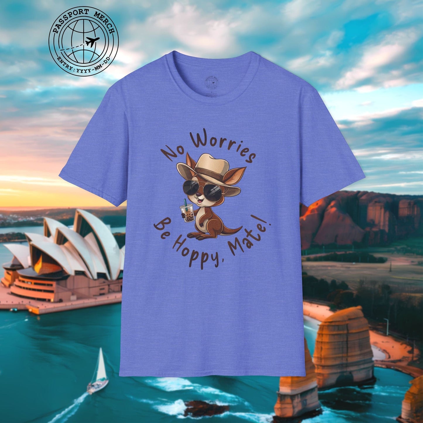 No Worries, Be Hoppy, Mate! Australia T-Shirt