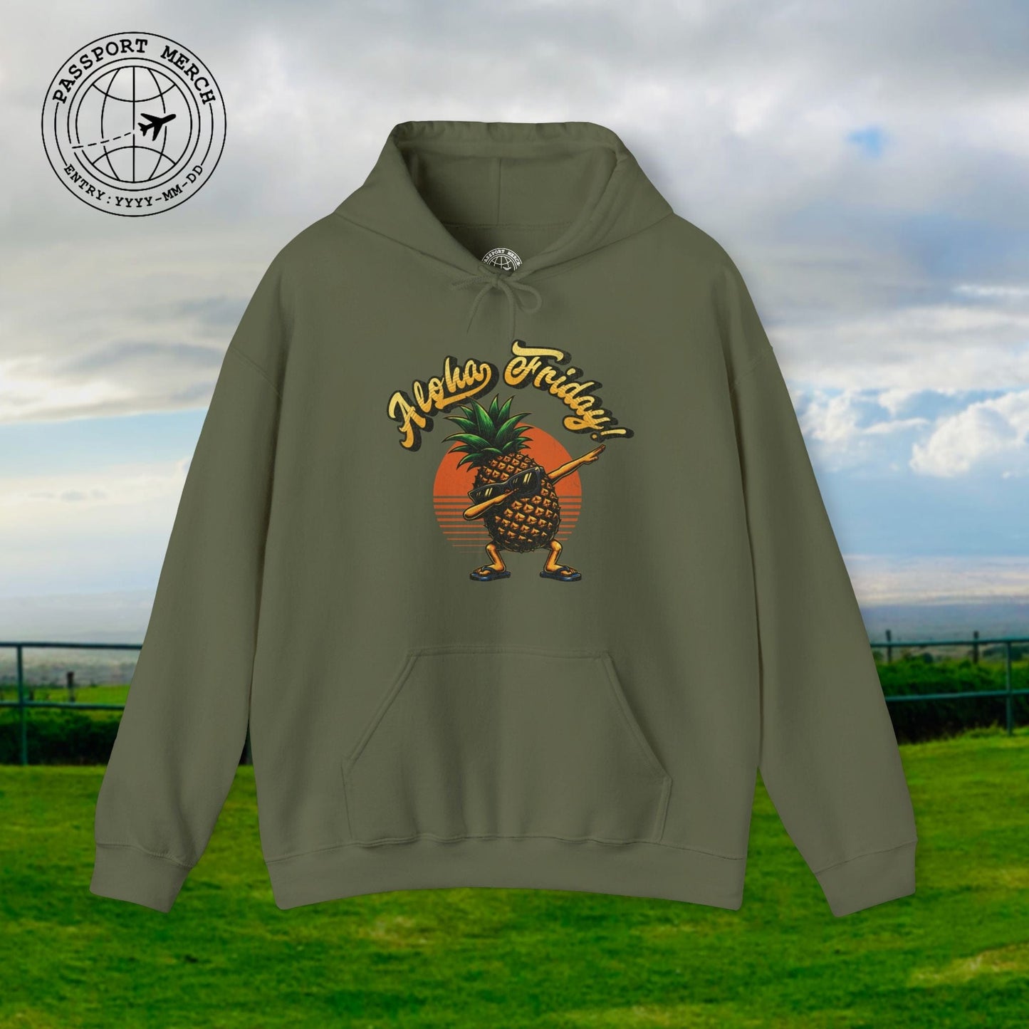 Aloha Friday Dabbing Pineapple Hawaii Hoodie