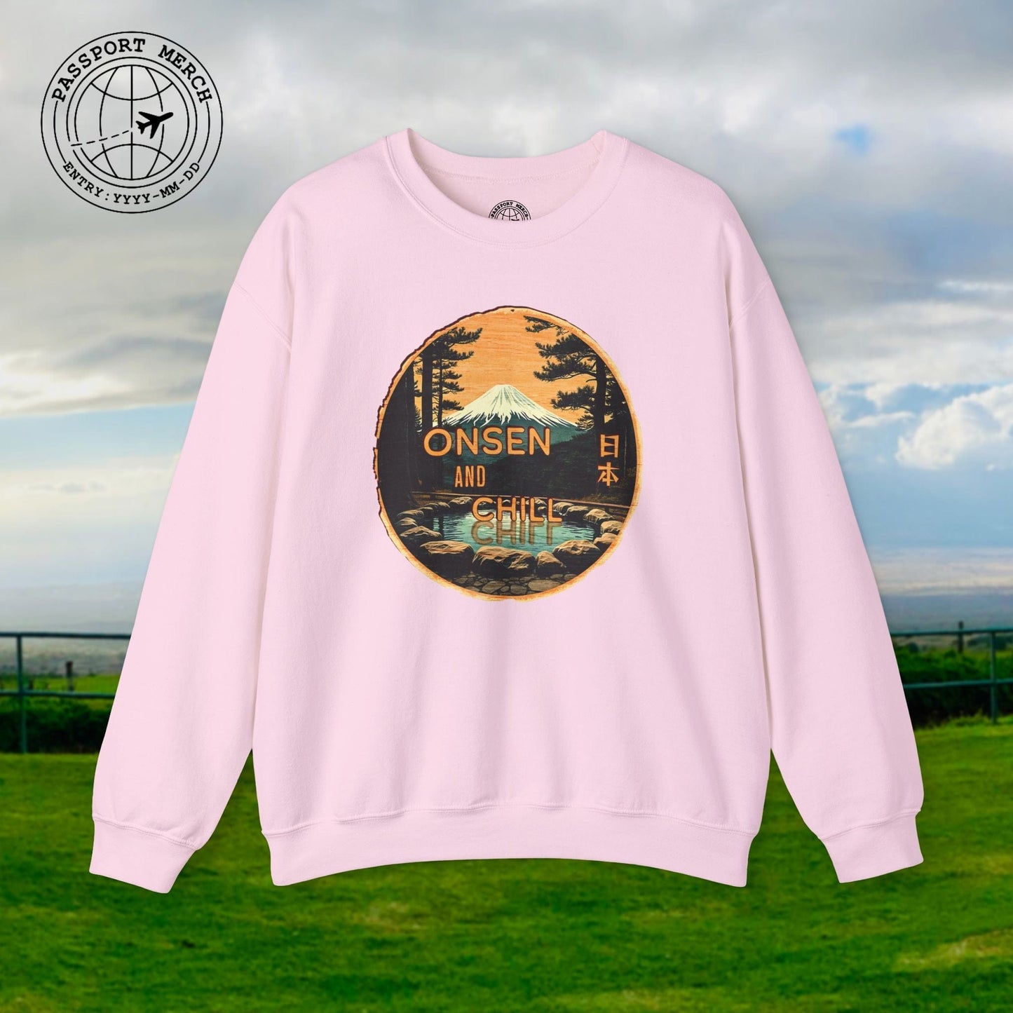 Onsen and Chill, Japan Crewneck