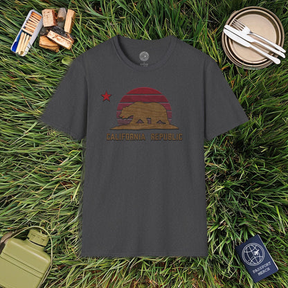 Woodworked Flag of California T-Shirt