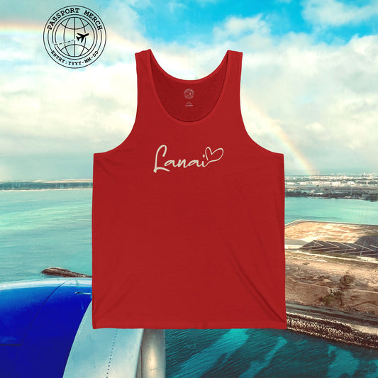 Heart Signature (Islands Edition), Lanai, Hawaii Tank Top