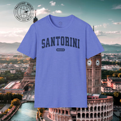 Classic Athletic (Bucket List Edition), Santorini, Greece T-Shirt