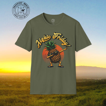 Aloha Friday Dabbing Pineapple Hawaii T-Shirt