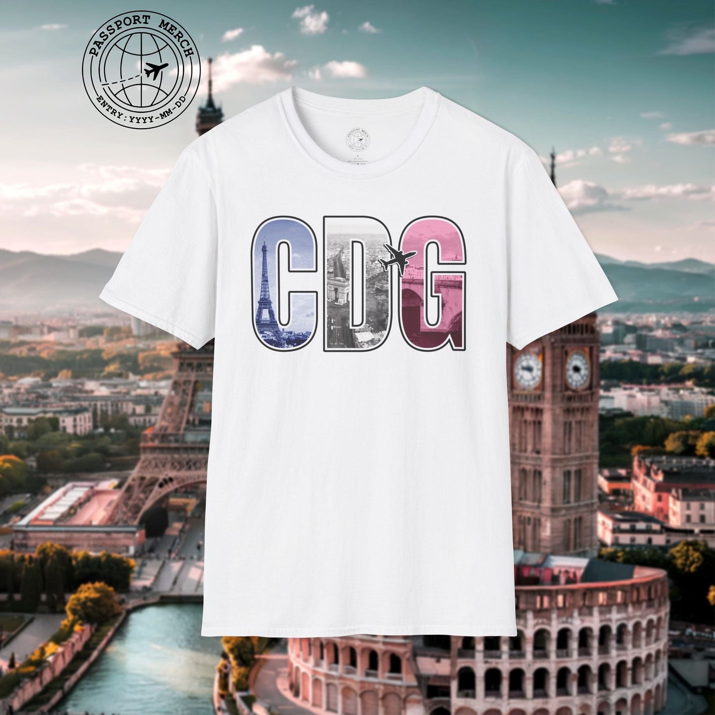 Airport Window Paris France CDG T-Shirt