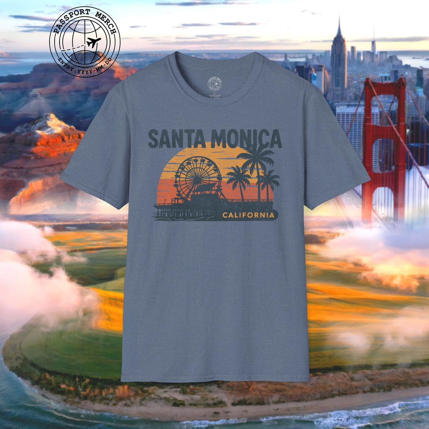 Santa Monica, California - 80's Vintage T-Shirt