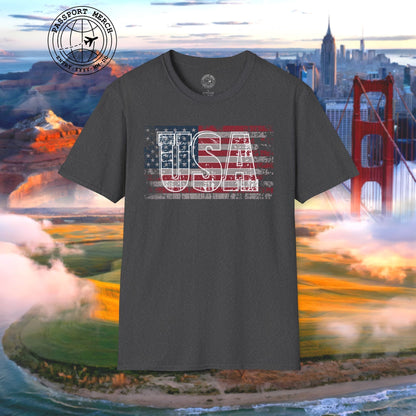 Vintage American Flag Patriotism USA T-Shirt