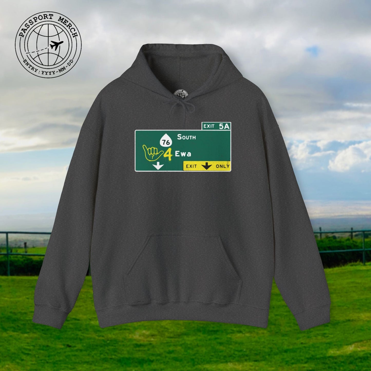 Signs of Wanderlust, Shaka 4 Ewa, Hawaii Hoodie