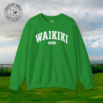 Classic Athletic (Bucket List Edition), Waikiki, Hawaii Crewneck