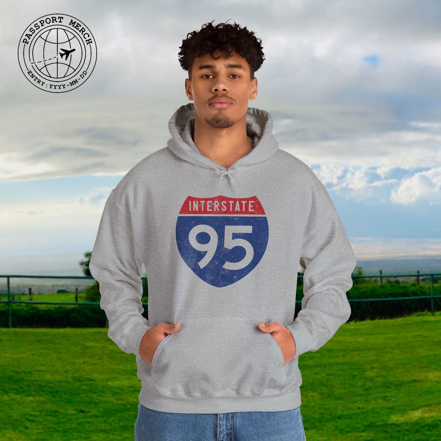 Signs of Wanderlust, Interstate 95, USA Hoodie