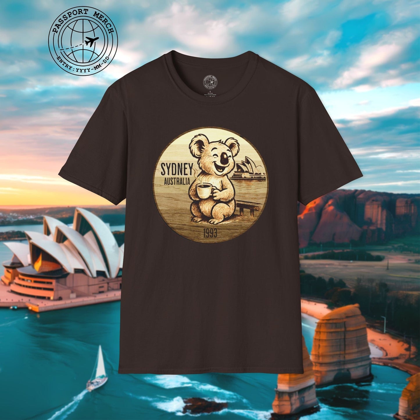 Vintage Koala & Coffee in Sydney, Australia T-Shirt