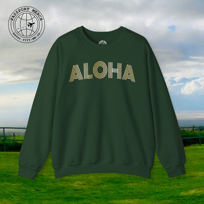 Retro Bling Aloha, Hawaii Crewneck