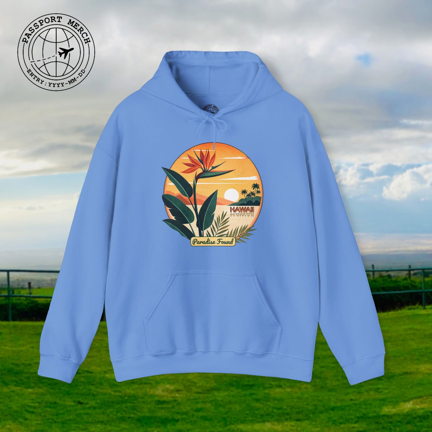 Retro (Bird of) Paradise Found, Hawaii Hoodie