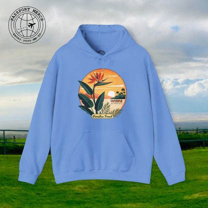 Retro (Bird of) Paradise Found, Hawaii Hoodie