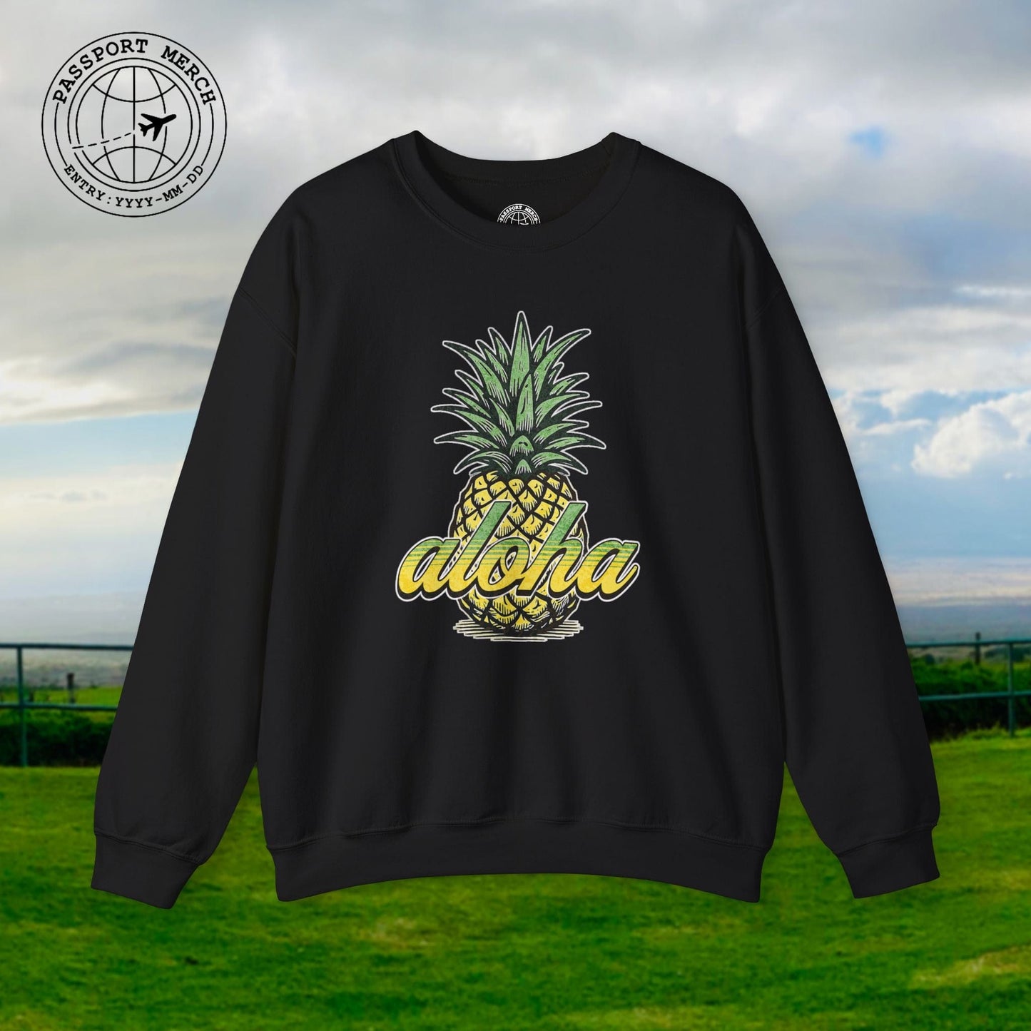 Maui Pineapple Aloha Hawaii Crewneck