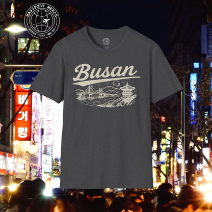 Monochrome Dreams of Busan Korea T-Shirt