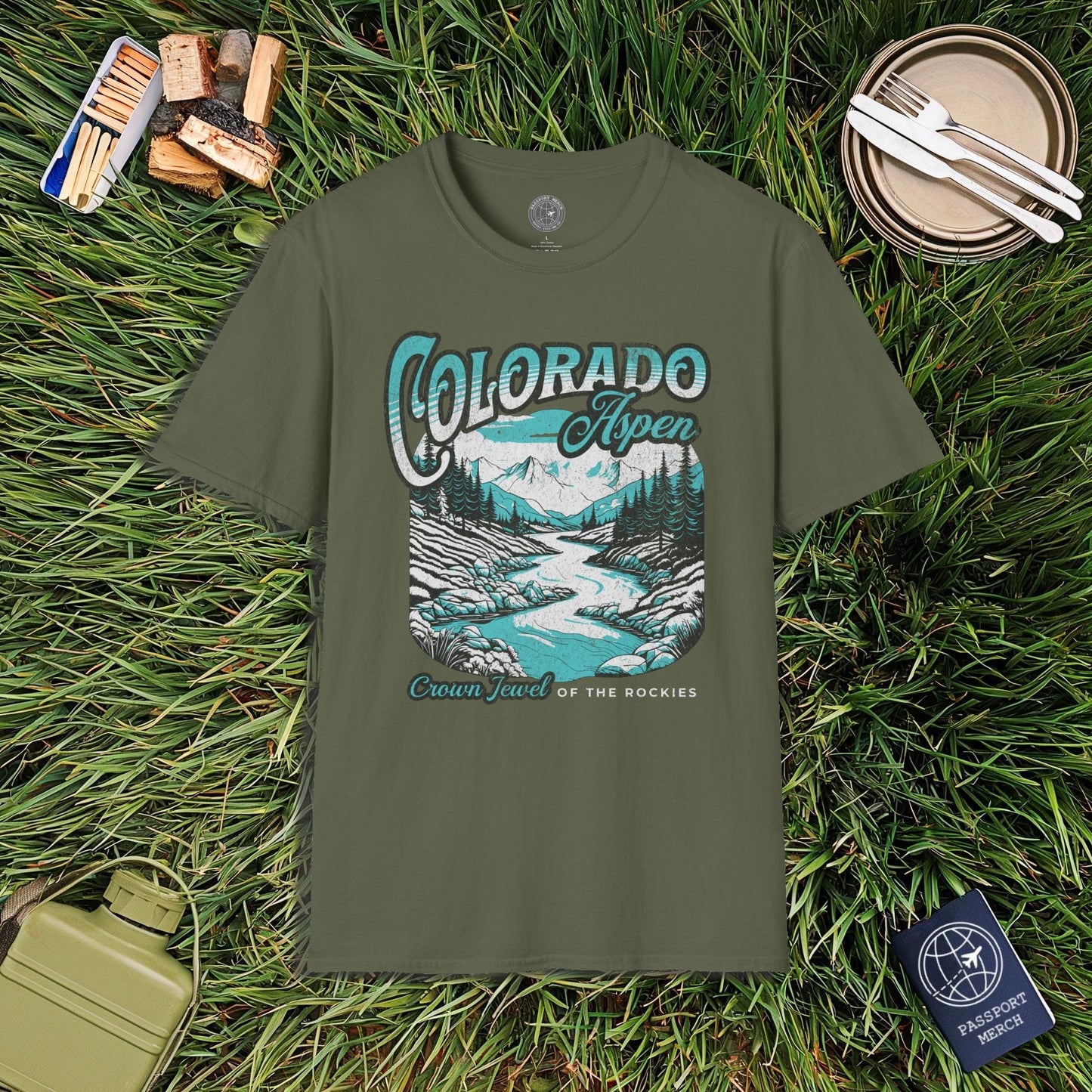 Aspen Crown Jewel of the Rockies Colorado T-Shirt