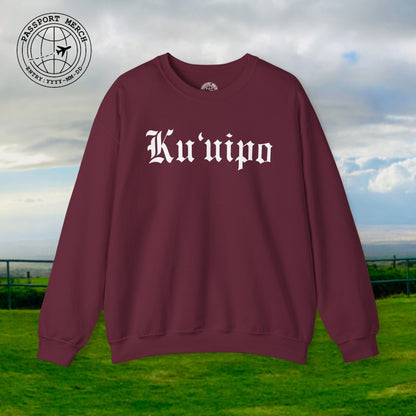 Black and White Ku'uipo (Hawaiian Jewelry Style) Crewneck