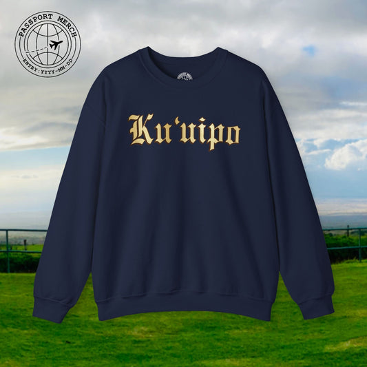 24-Karat Gold Ku'uipo (Hawaiian Jewelry Style) Crewneck